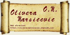 Olivera Maršićević vizit kartica